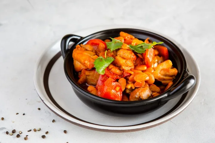 Quick Chicken and Baked Beans Stew