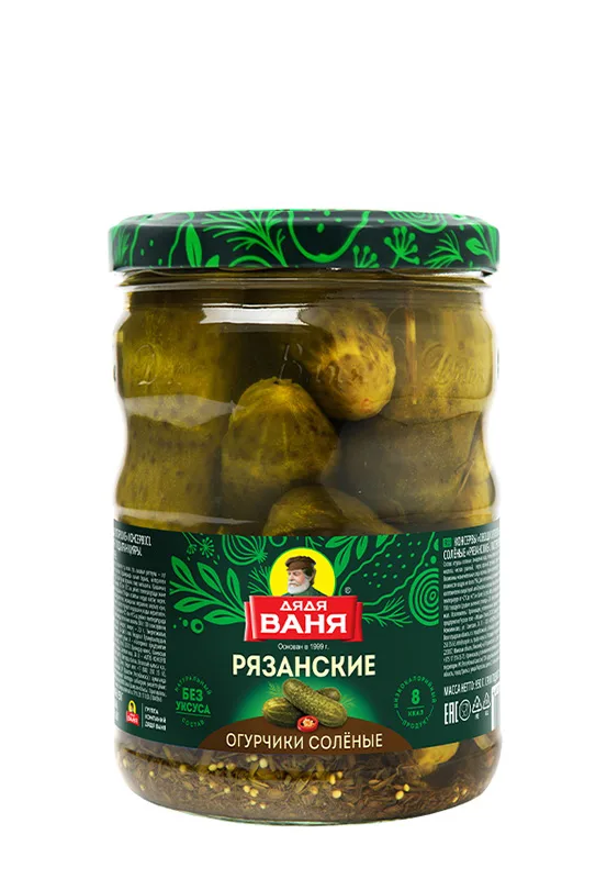 Огурчики Рязанские соленые 950 г