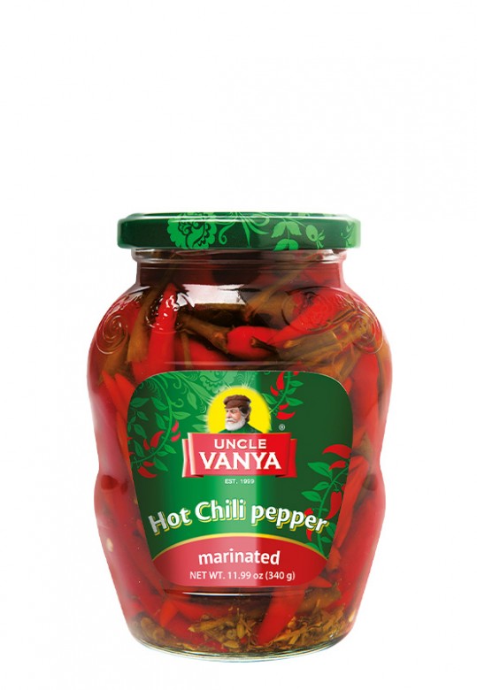 Hot Chili pepper marinated 350 g jar